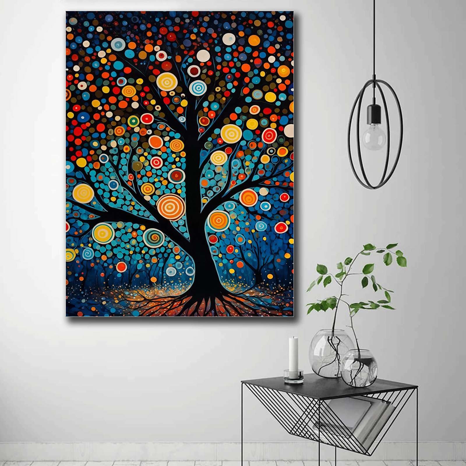 Amazon.com: HSHYXARTYX Wall Art Canvas Print Yayoi Kusama Tree